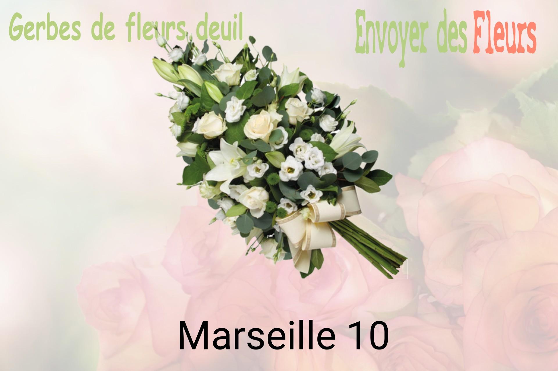 Gerbe de fleurs de deuil livrée à Marseille-10